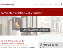 Tablet Screenshot of cerberuskaminhaus.de